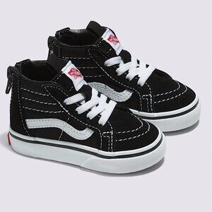 NEW Vans SK8 HI Zip Black for Toddlers